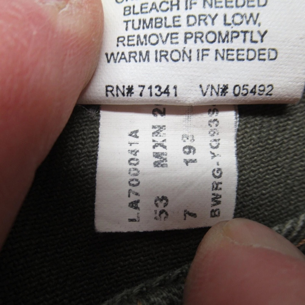 LL Bean Jeans Womens 14 Regular Green Straight Leg Classic Fit Bootcut 32x30 NEW - Picture 9 of 13